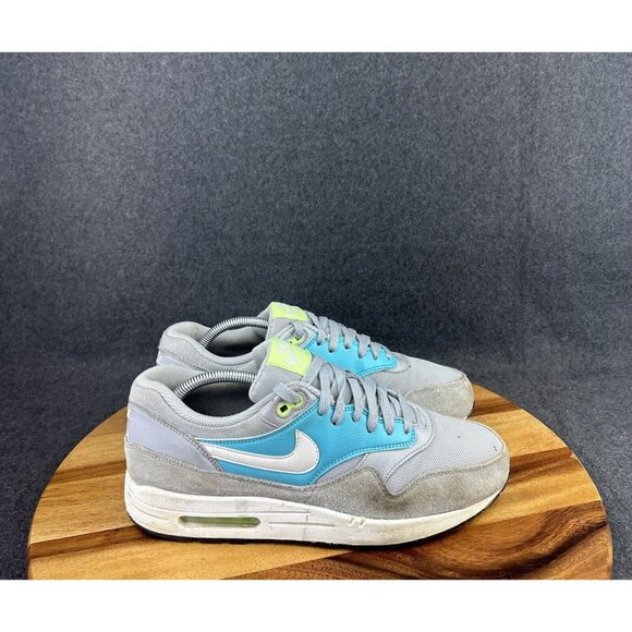 Nike Air Max 1 Essential Wolf Gray Blue White 599820-024 Sz 12 - Picture 1 of 14